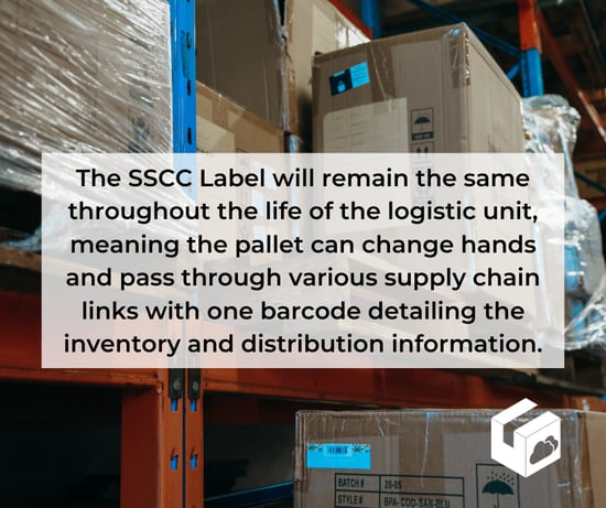 SSCC barcode label
